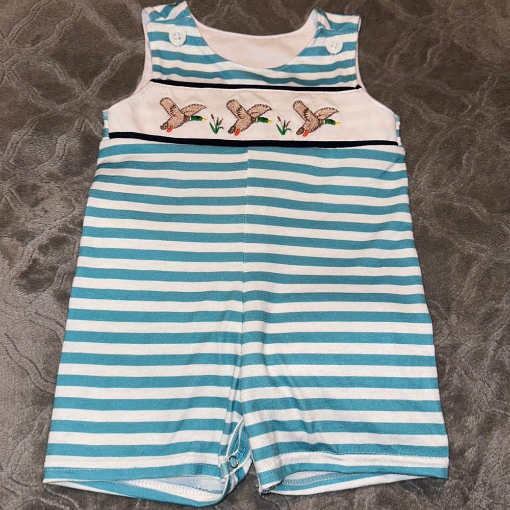 Boutique Mallard Duck Jon Jon Shortall Sz 3/6m